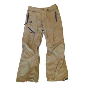VOLCOM Men's Small GORE-TEX SnowBoard / Ski‎ Pants Tan Winter Outdoor Snow
